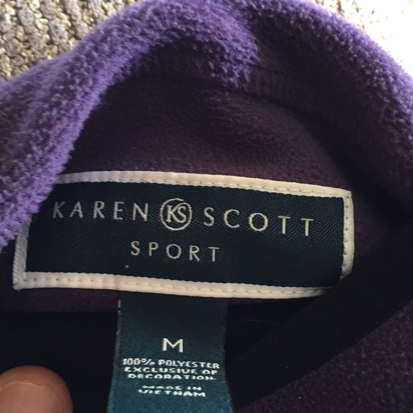 Super warm purple & black reversible vest - Picture 4 of 5